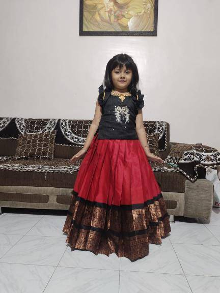 PONGAL SPECIAL kids lehenga silk  Wholesale clothing india